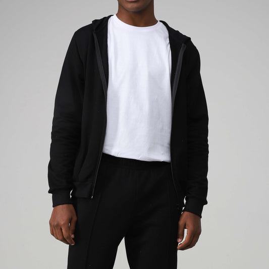 Jaqueta Tech Impermeável Moletom Flanelado - Preto