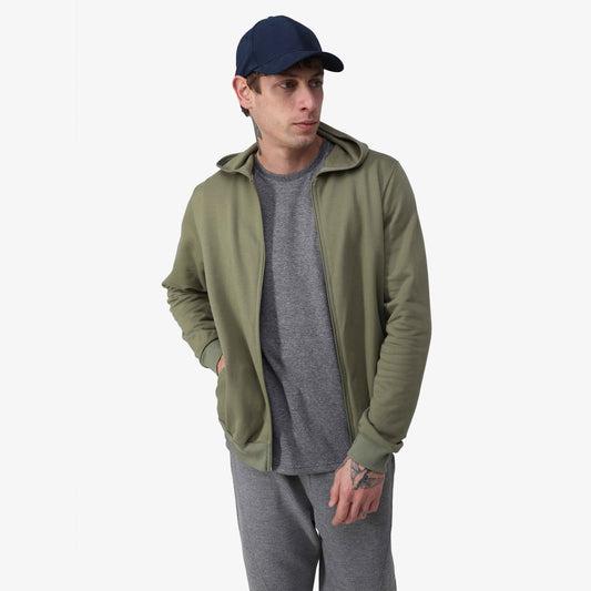 Jaqueta Tech Impermeável Moletom Flanelado - Verde Militar