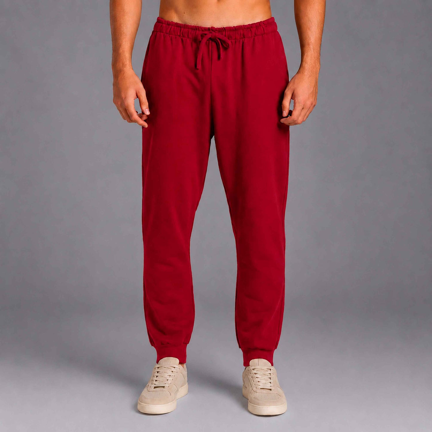 Calça Jogger Tech NoLiquid Moletom Flanelado - Vermelho Escarlate