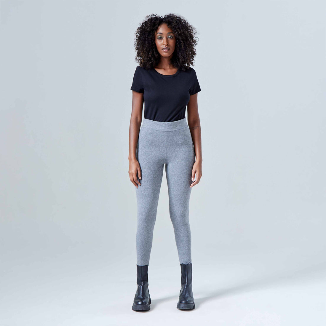 Calça Legging Anti Odor - Mescla Escuro