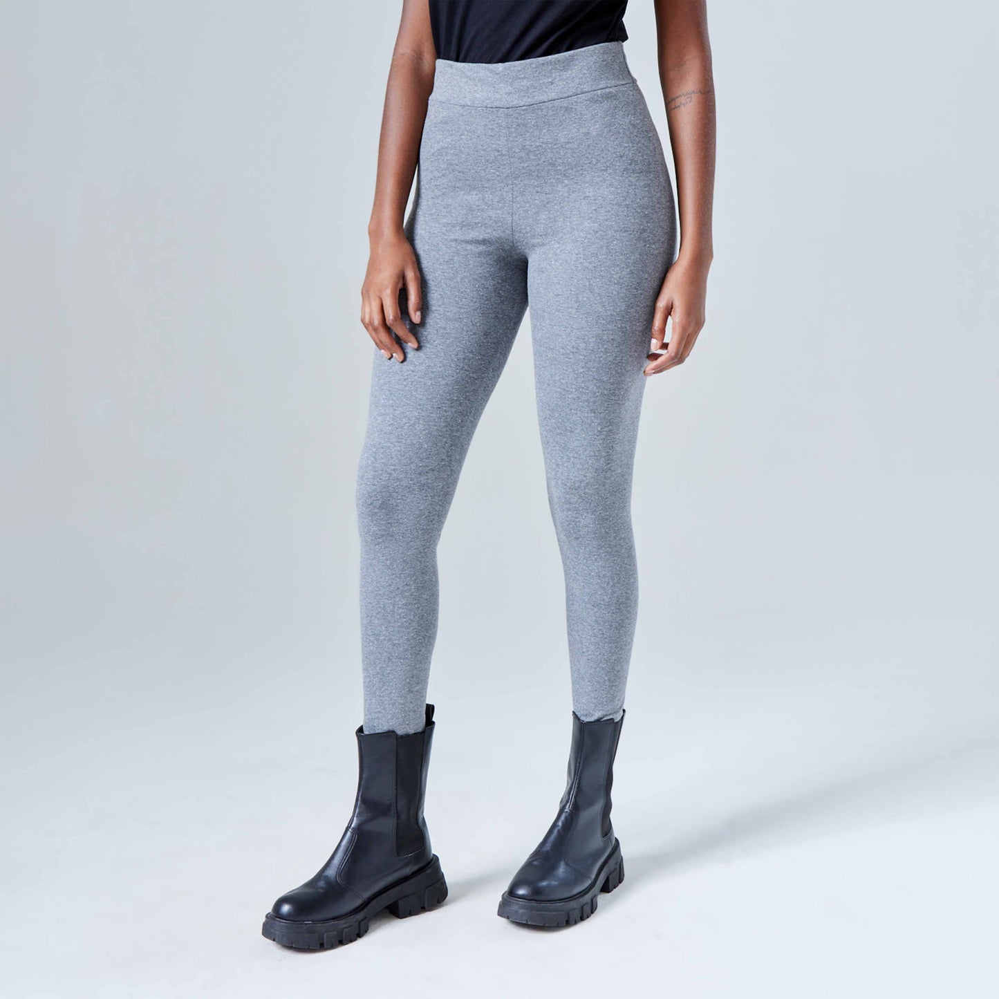 Calça Legging Anti Odor - Mescla Escuro