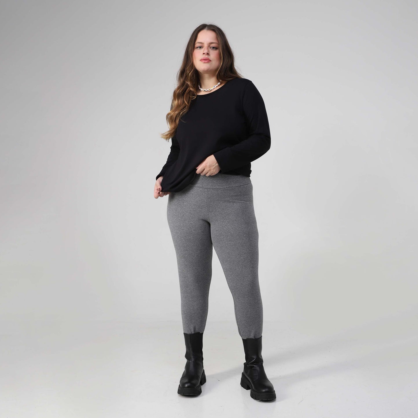 Calça Legging Anti Odor Plus - Mescla Escuro