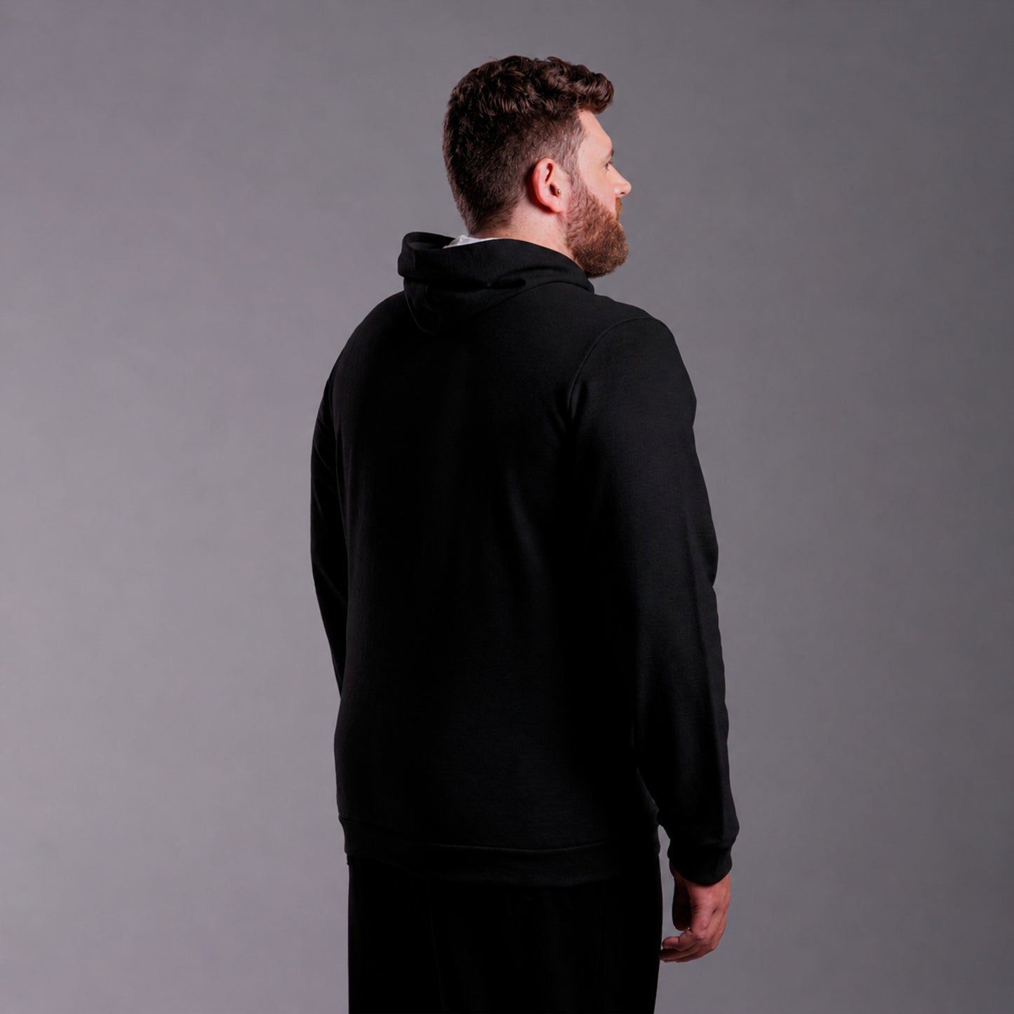 Blusão Tech NoLiquid Moletom Flanelado Capuz Plus Masculino - Preto