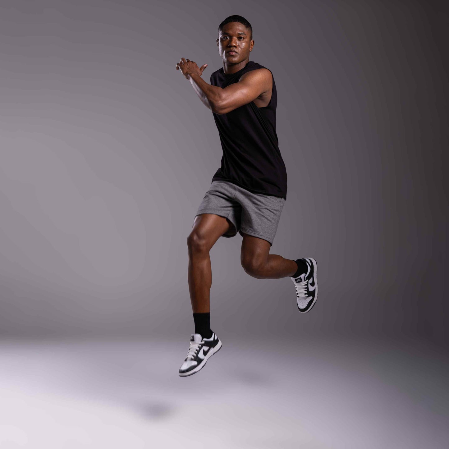 Regata Tech Air Alongada Masculina - Preto