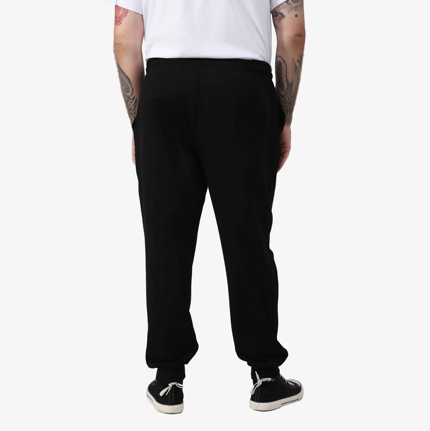 Calça Jogger Tech Impermeável Moletom Flanelado Plus Masculina - Preto