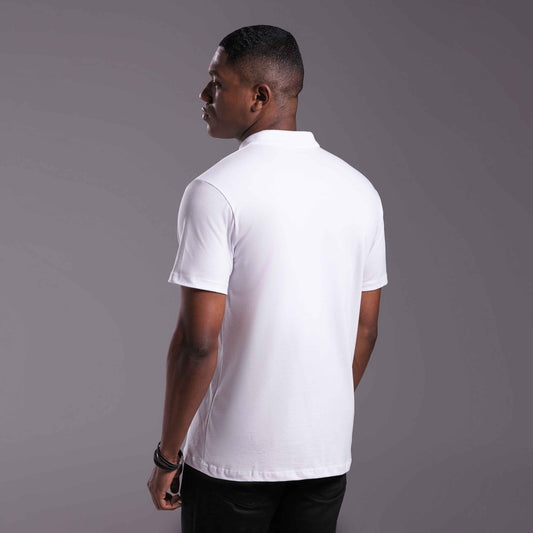 Camisa Polo Tech Anti Odor Piquet Masculina - Branco