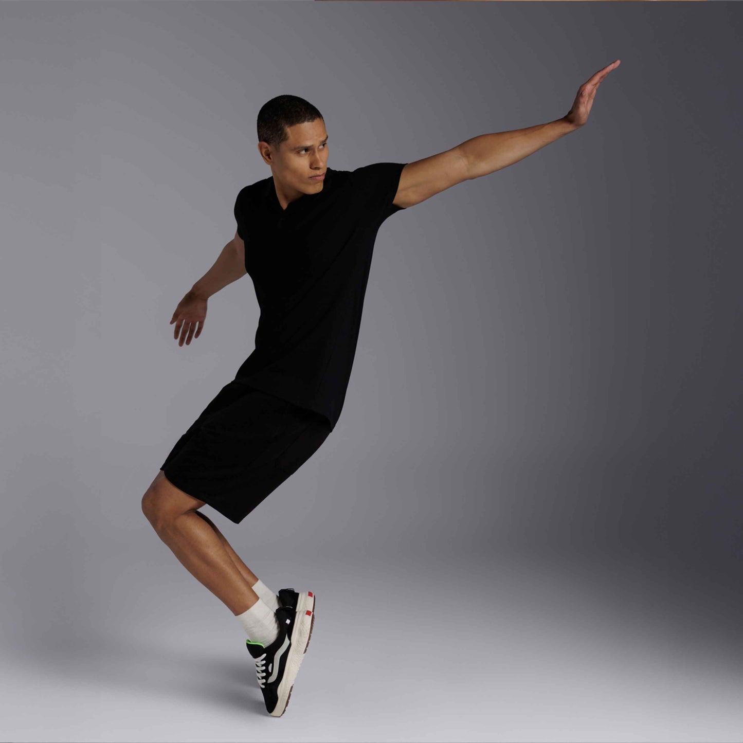 Camisa Polo Tech Anti Odor Piquet Masculina - Preto