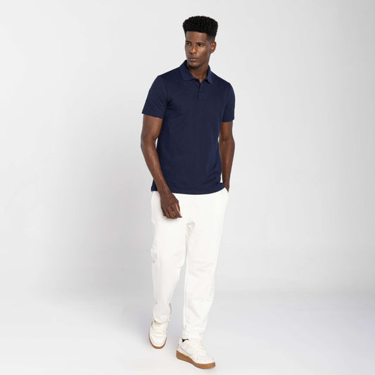 Camisa Polo Tech Anti Odor Piquet Masculina - Azul Marinho