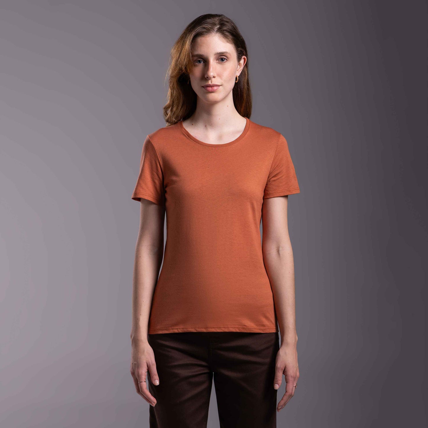 Tech T-Shirt Anti Odor Slim Feminina - Ferrugem