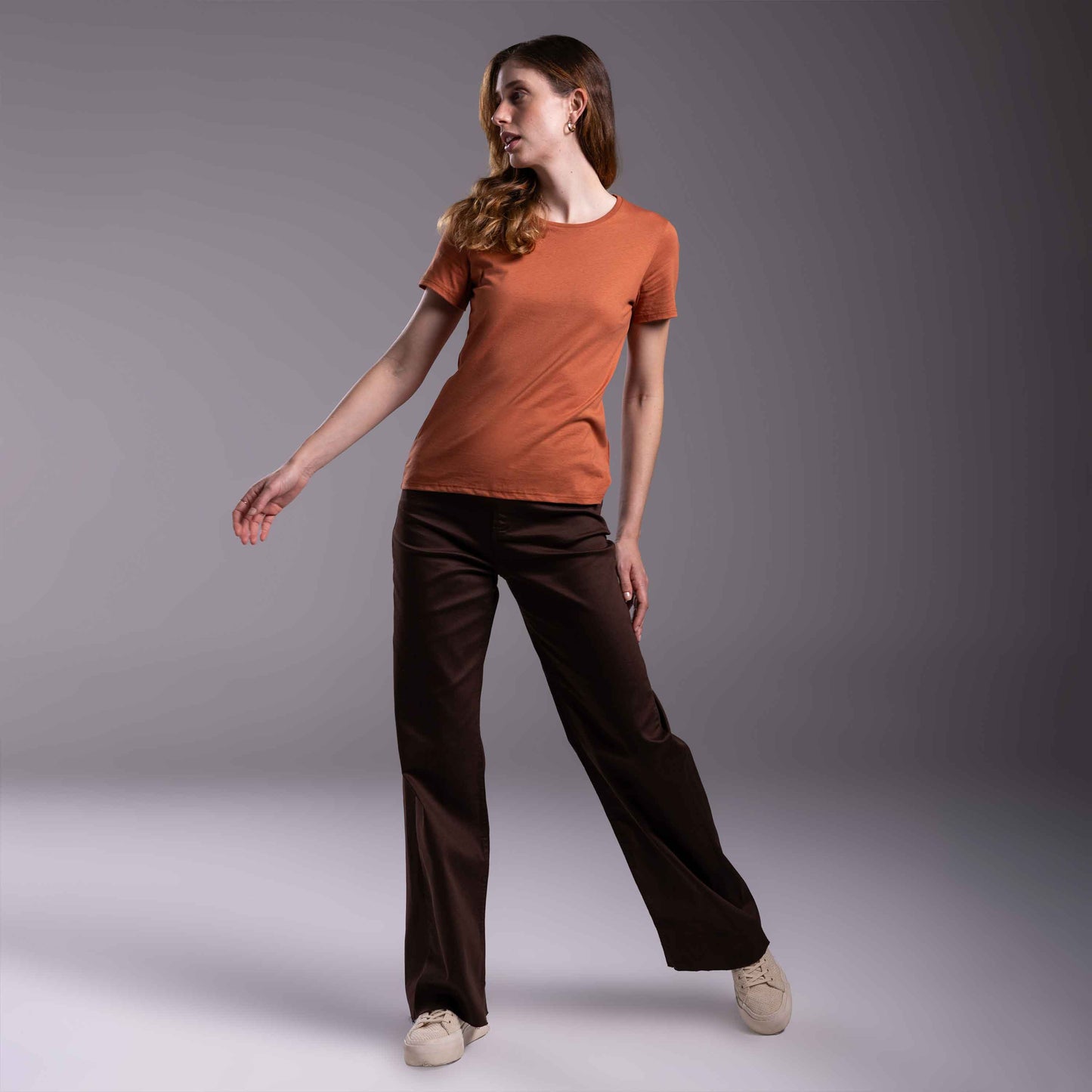 Tech T-Shirt Anti Odor Slim Feminina - Ferrugem