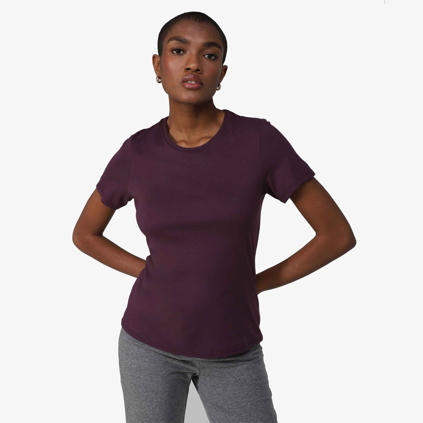 Tech T-Shirt Anti Odor Slim Feminina - Roxo Ameixa