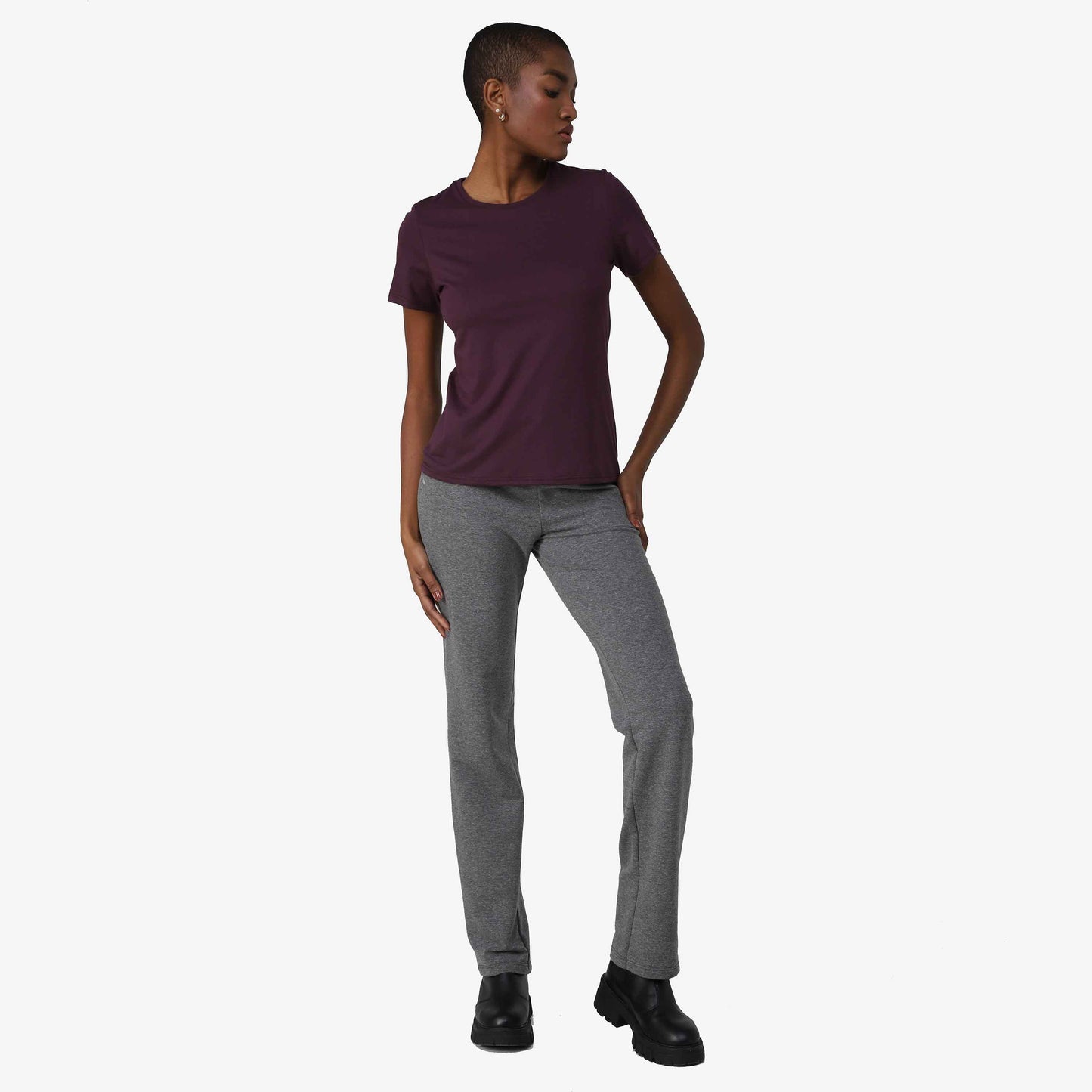 Tech T-Shirt Anti Odor Slim Feminina - Roxo Ameixa