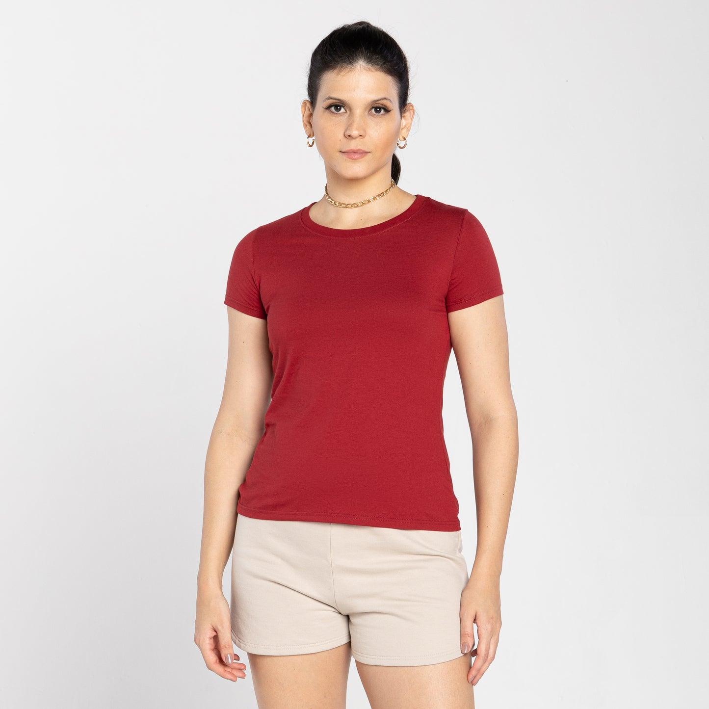 Tech T-Shirt Anti Odor Slim Feminina - Vermelho Escarlate