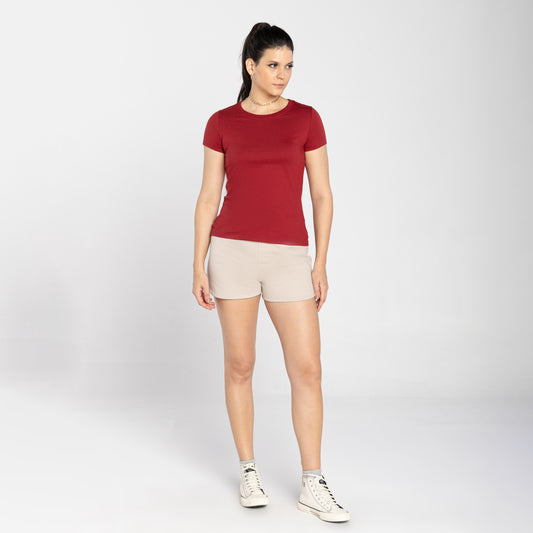 Tech T-Shirt Anti Odor Slim Feminina - Vermelho Escarlate