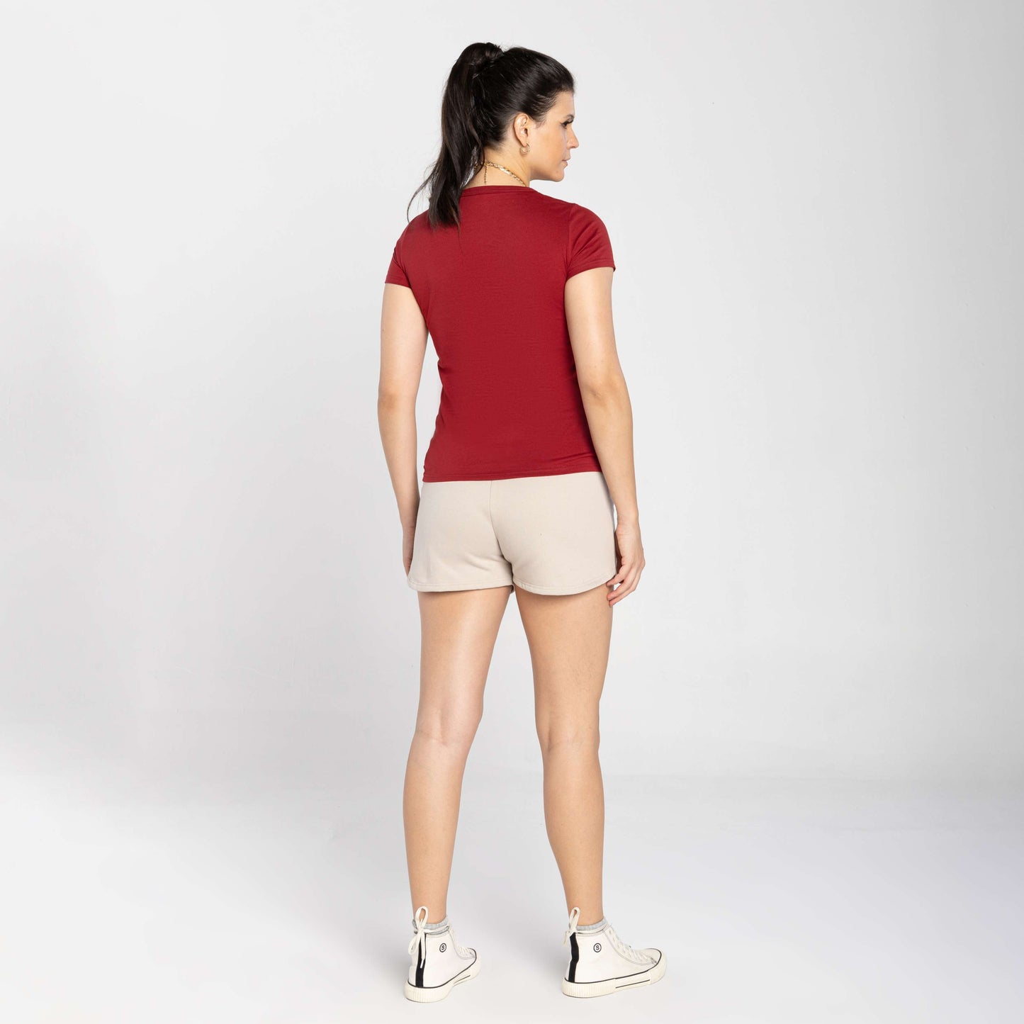 Tech T-Shirt Anti Odor Slim Feminina - Vermelho Escarlate