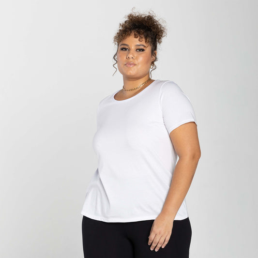 Tech T-Shirt Anti Odor Slim Plus Feminina - Branco