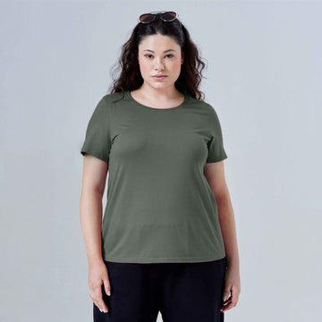 Tech T-Shirt Anti Odor Slim Plus Feminina - Verde Figo