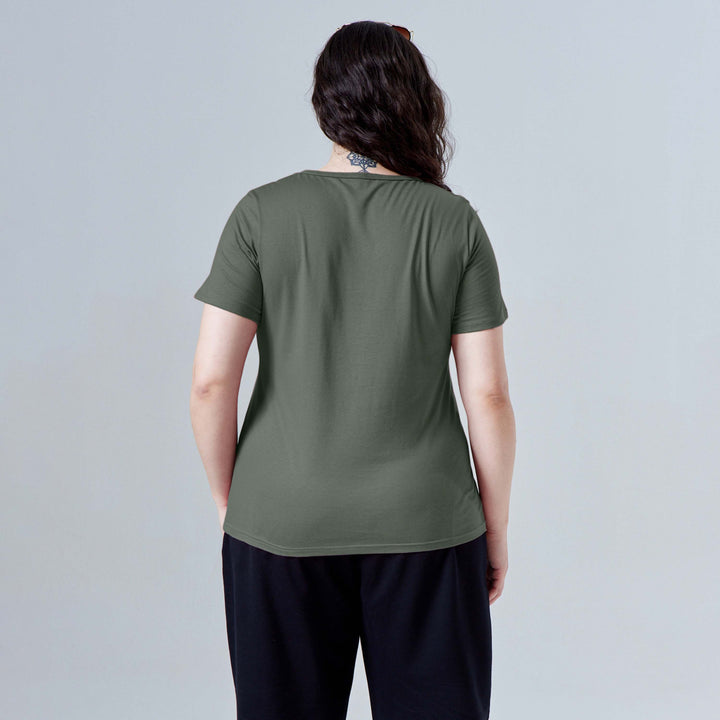 Tech T-Shirt Anti Odor Slim Plus Feminina - Verde Figo