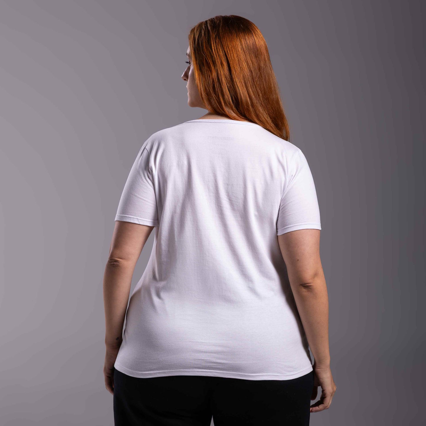 Tech T-Shirt Anti Odor Slim Gola V Plus Feminina - Branco