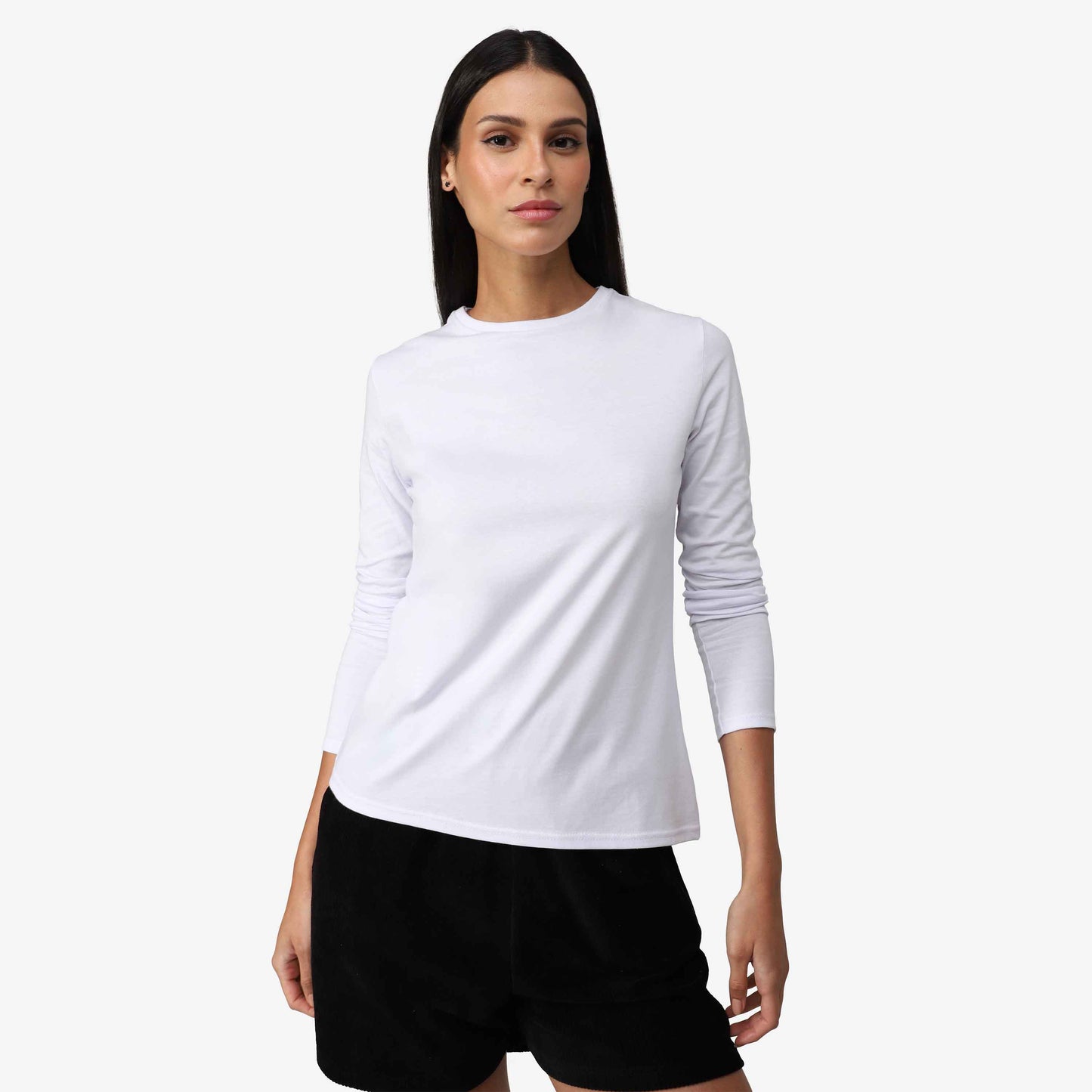 Tech T-Shirt Anti Odor Slim Manga Longa Feminina - Branco