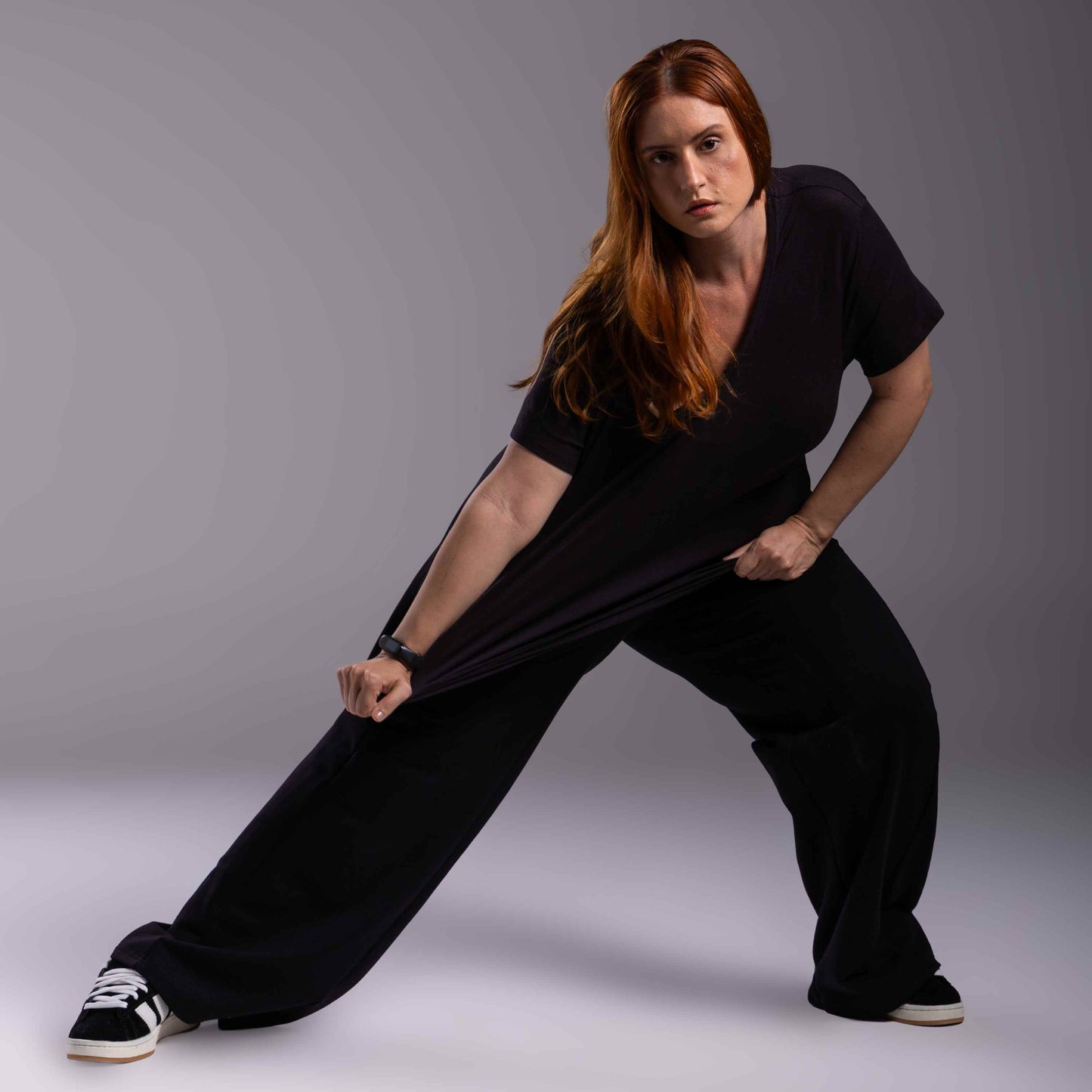 Tech T-Shirt Modal Gola U Plus Feminina - Preto