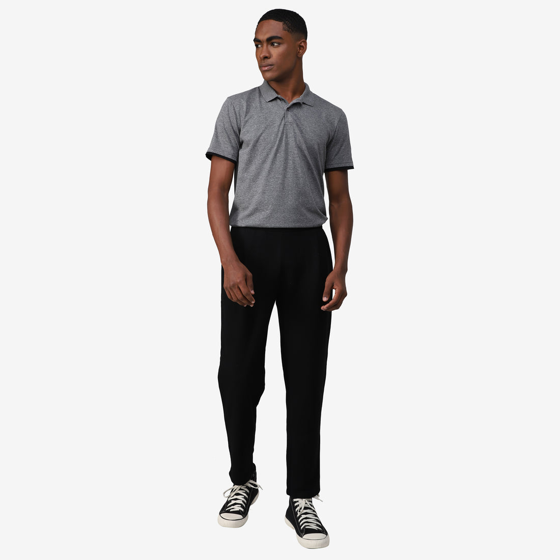 Calça Chino Tech Impermeável Moletom - Preto