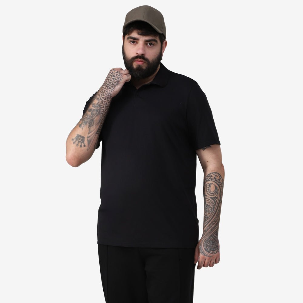 Camisa Polo Tech Anti Odor Plus Masculina - Preto