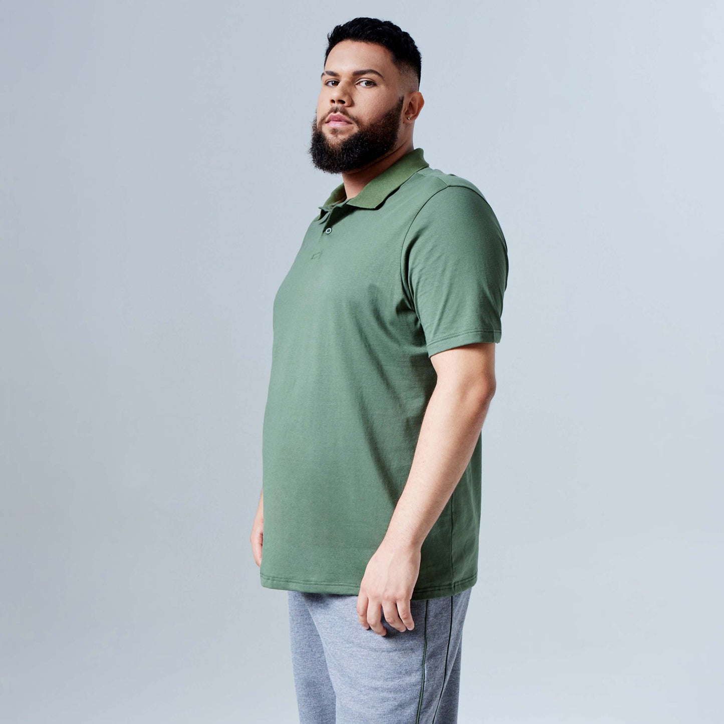 Camisa Polo Tech Anti Odor Plus Masculina - Verde Figo