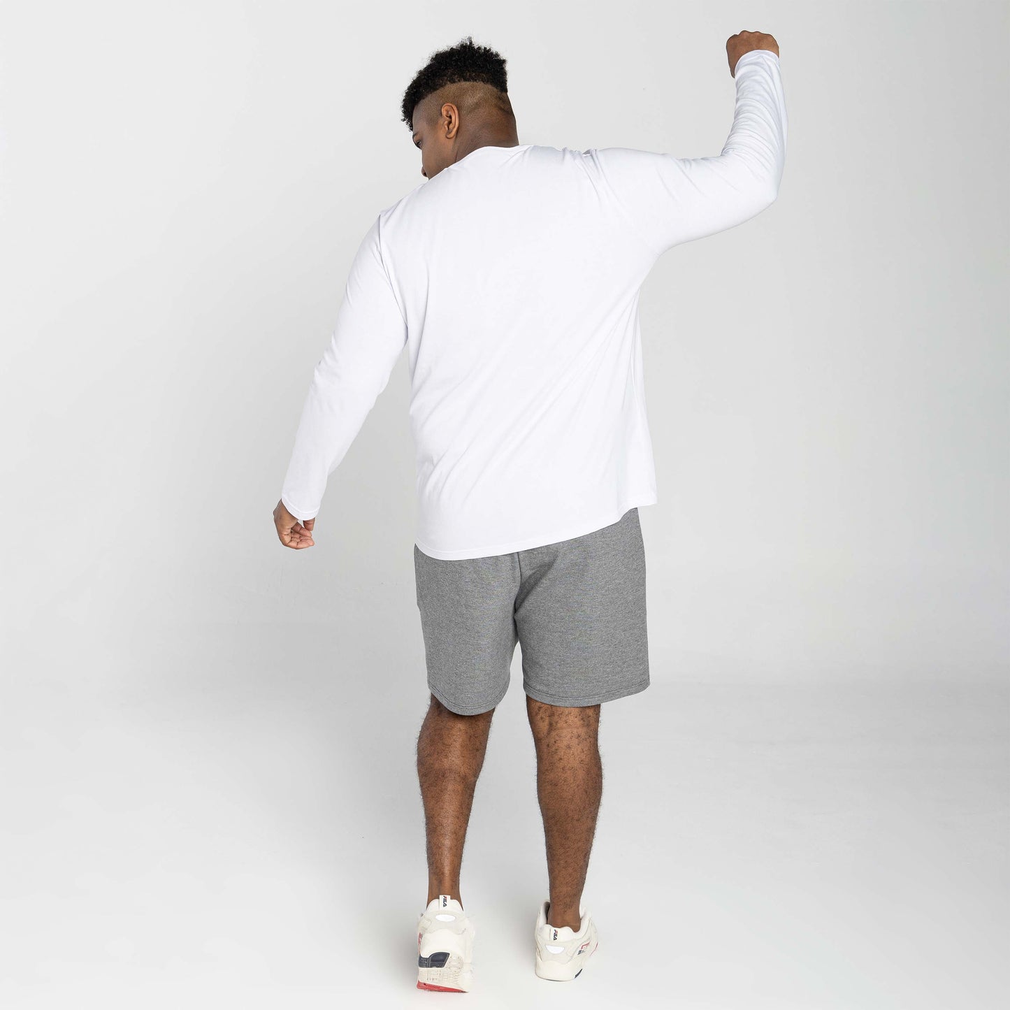 Tech T-Shirt UV Manga Longa Plus Masculina - Branco