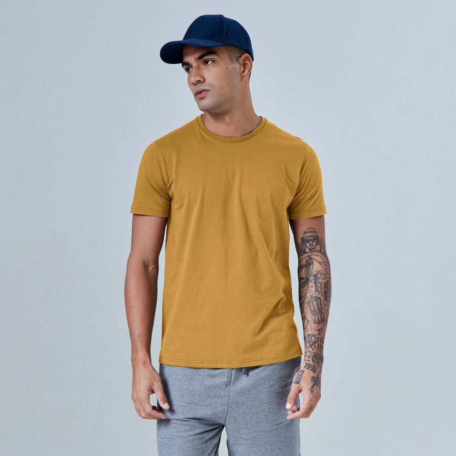 Tech T-Shirt Anti Odor - Amarelo Queimado