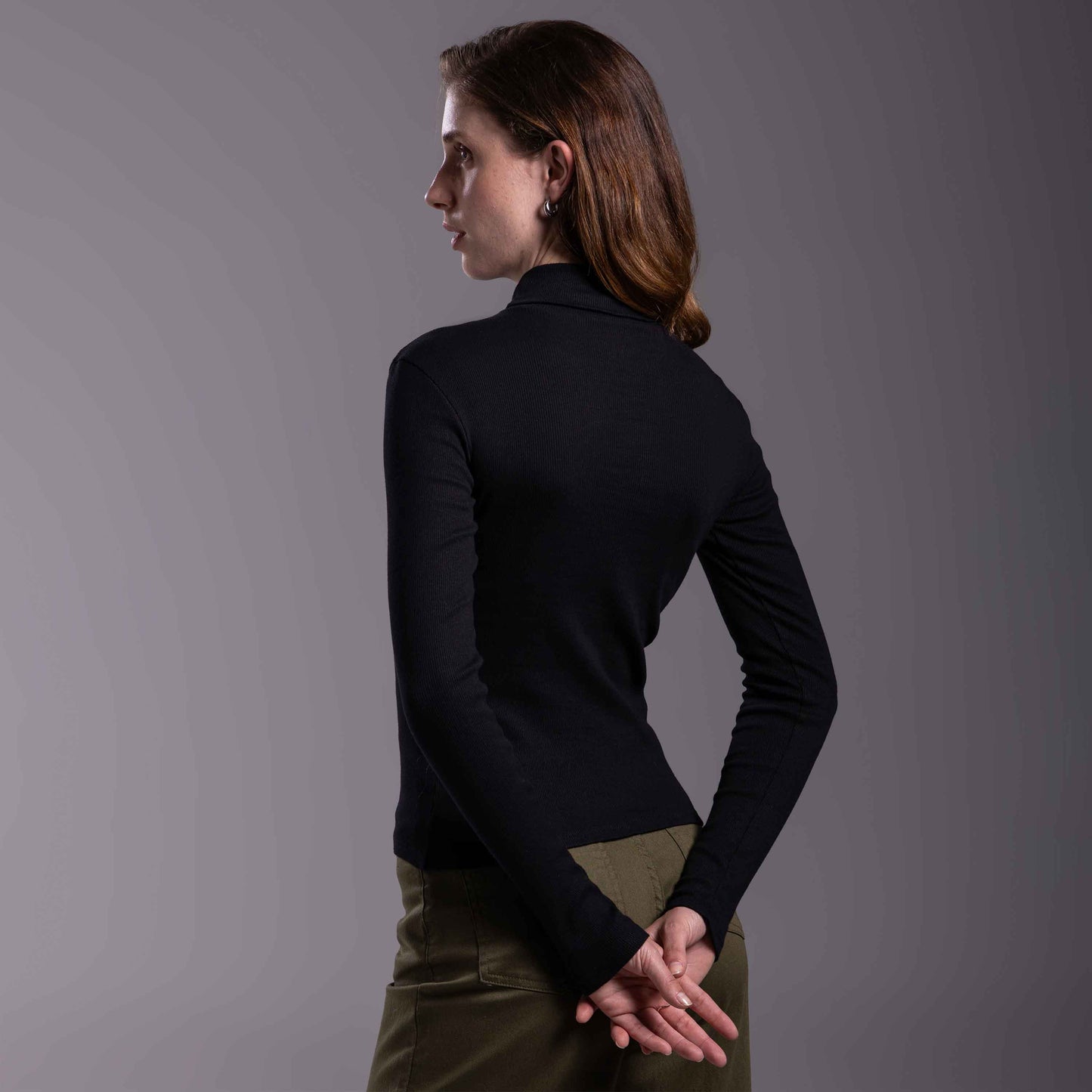 Blusa Ribana Anti Odor Gola Rolê - Preto