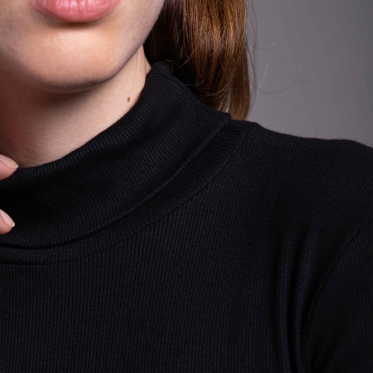 Blusa Ribana Anti Odor Gola Rolê - Preto