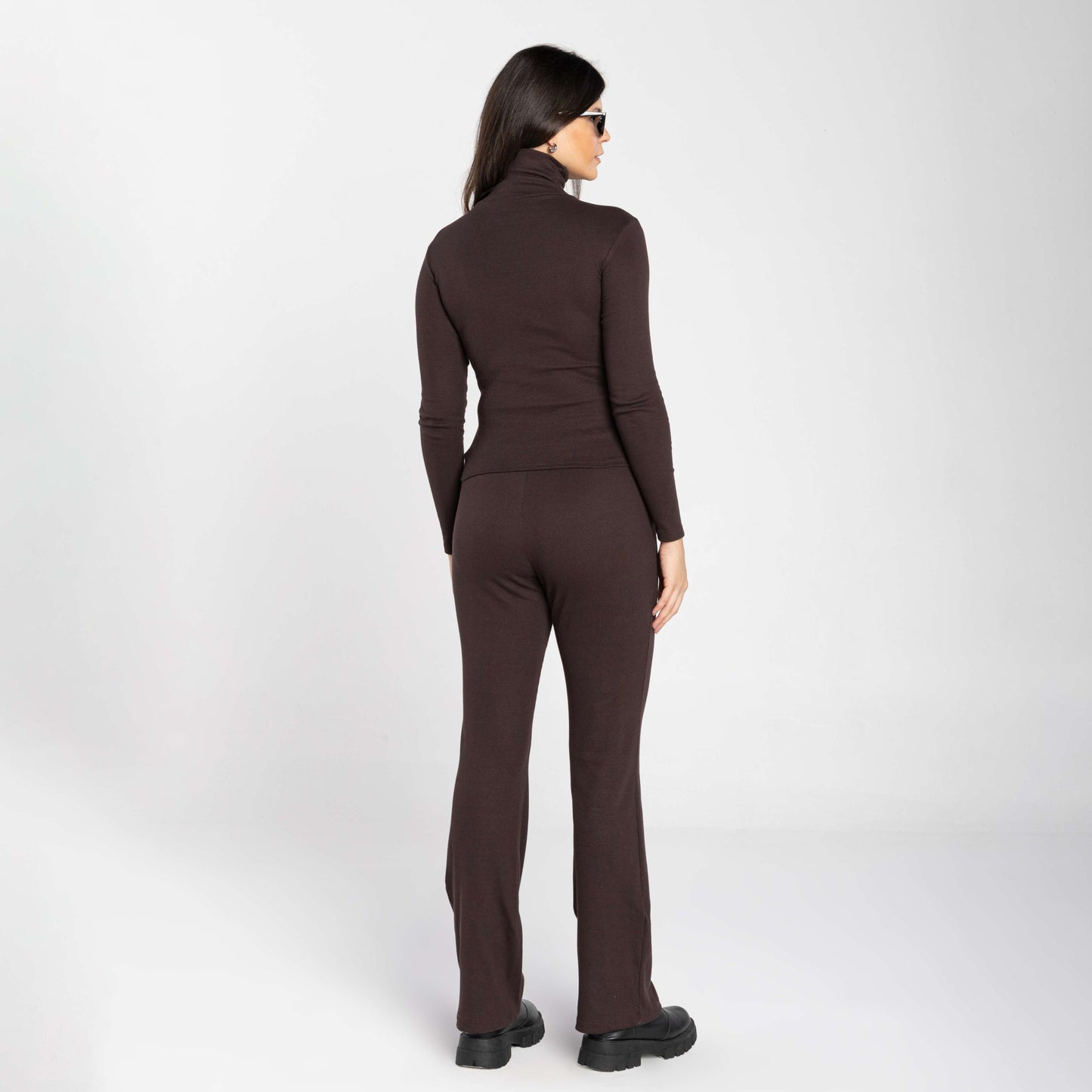 Blusa Ribana Anti Odor Gola Rolê - Marrom