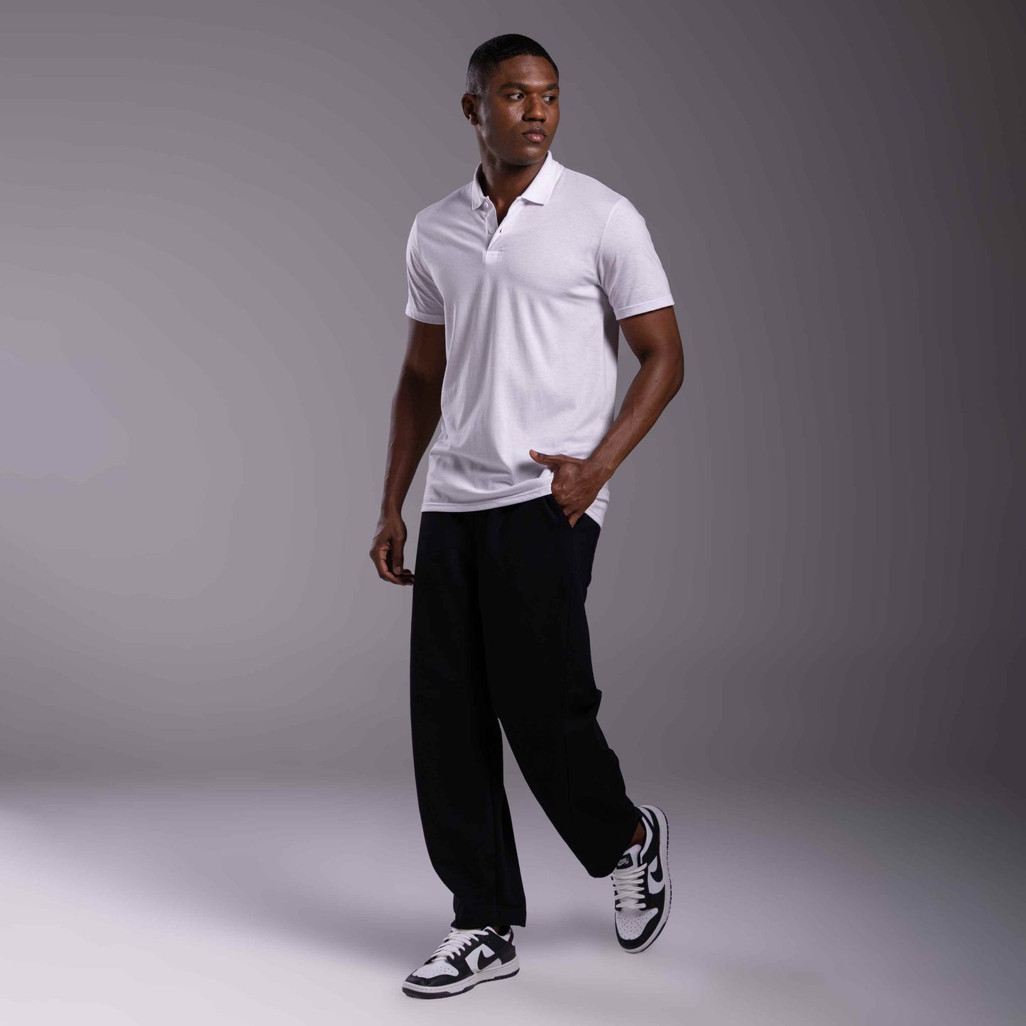 Camisa Polo Tech Anti Odor Masculina - Branco