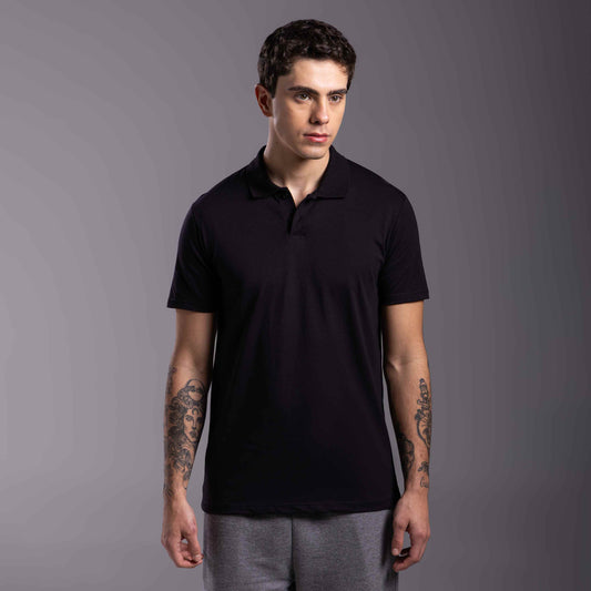 Camisa Polo Tech Anti Odor Masculina - Preto