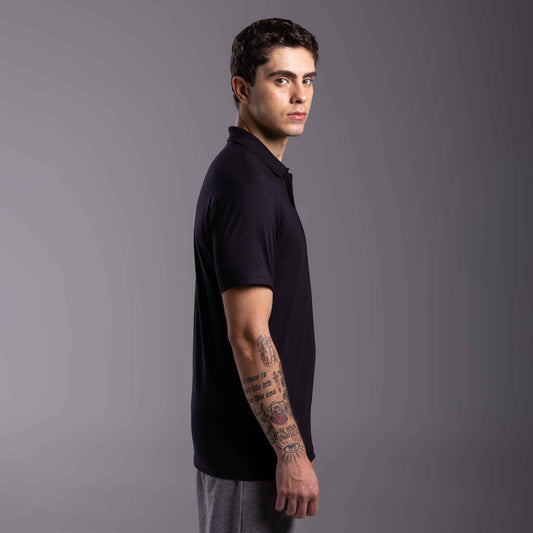 Camisa Polo Tech Anti Odor Masculina - Preto