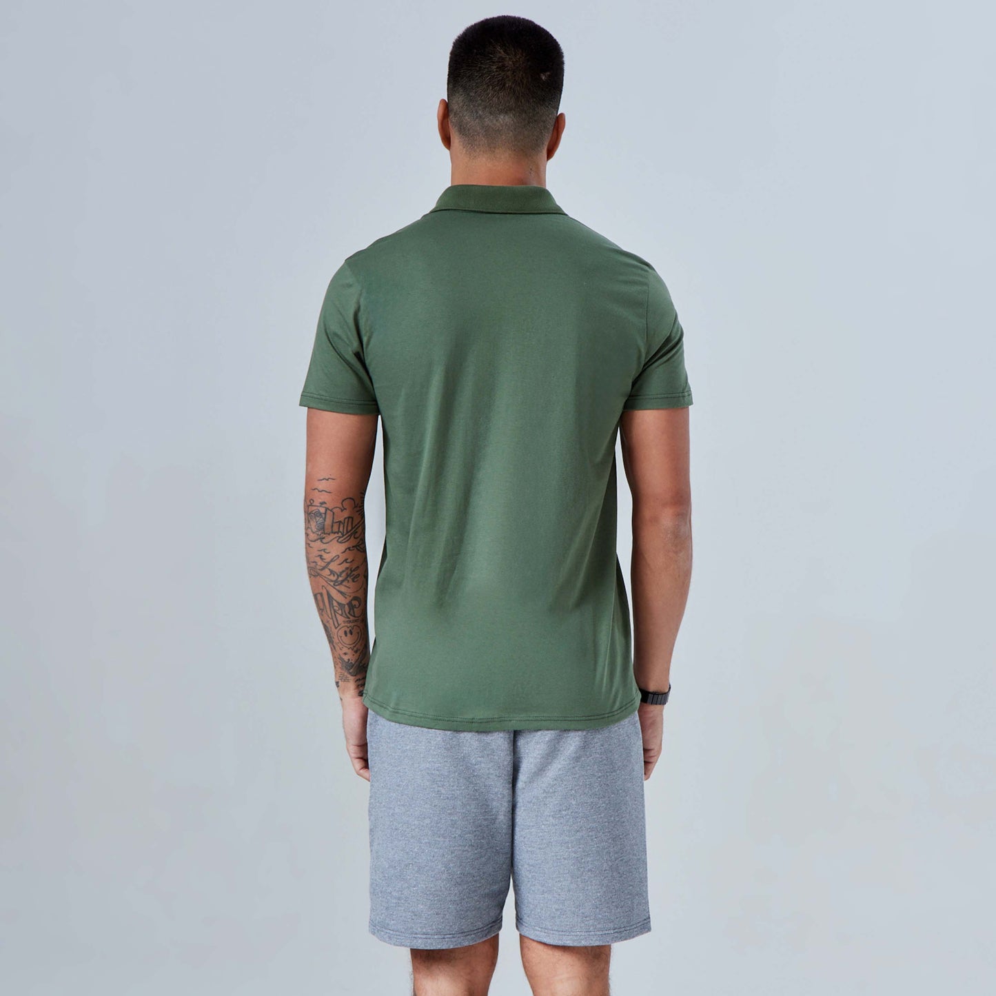 Camisa Polo Tech Anti Odor Masculina - Verde Figo