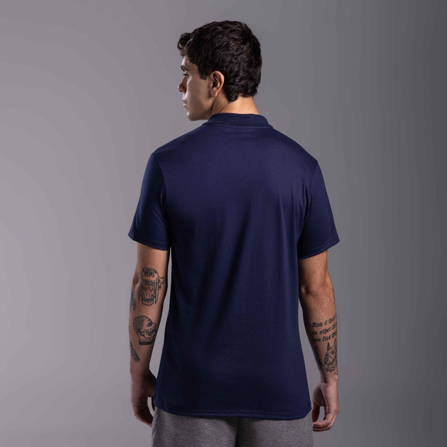 Camisa Polo Tech Anti Odor Masculina - Azul Marinho