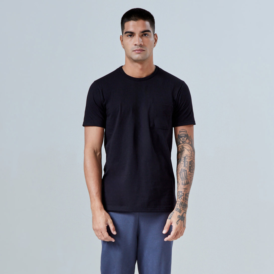 Tech T-Shirt Air Bolso Masculina - Preto