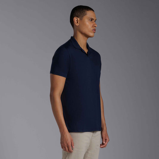Camisa Polo Tech Air Masculina - Azul Marinho