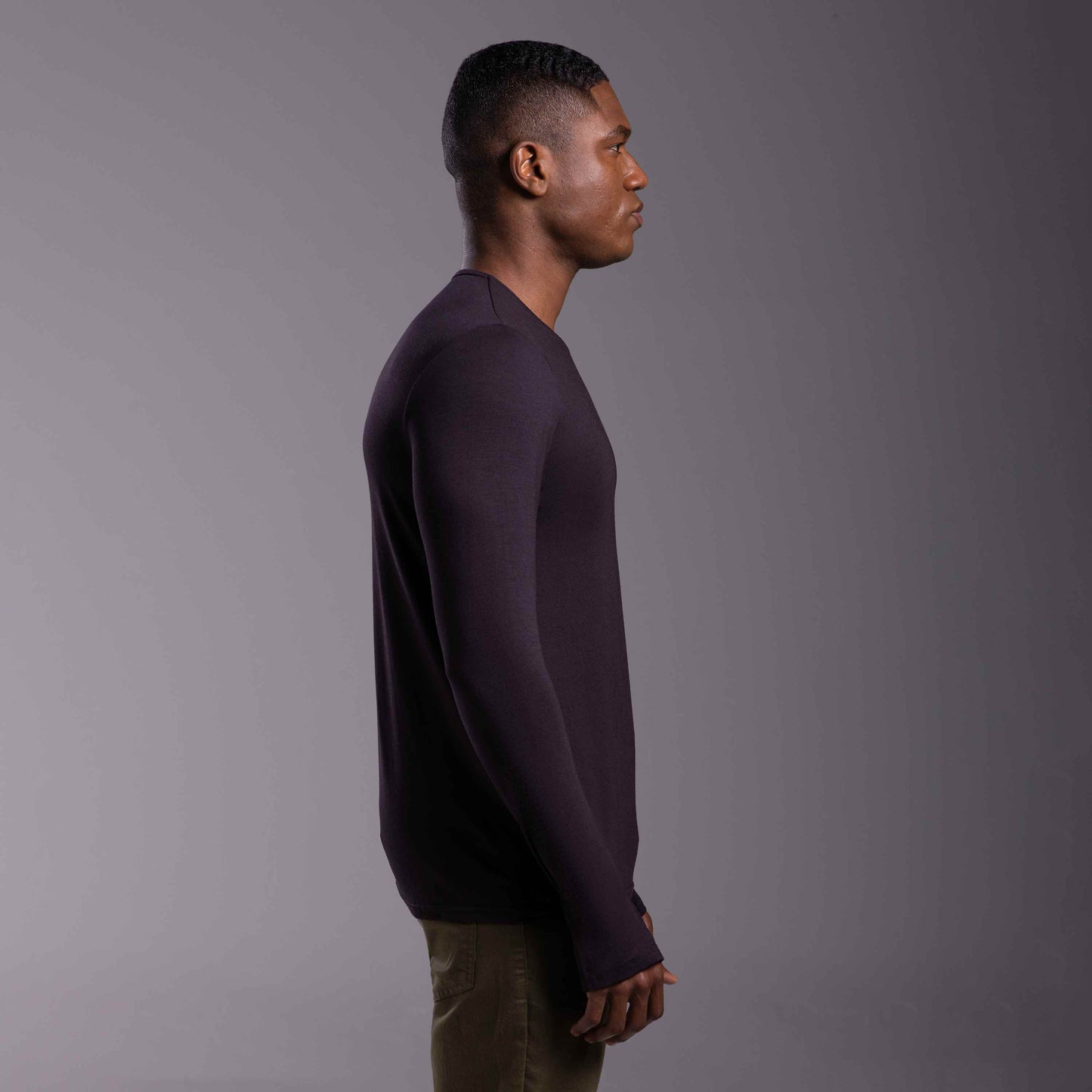 Tech T-Shirt Modal Manga Longa - Preto