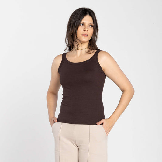 Regata Ribana Tech Anti Odor Feminina - Marrom