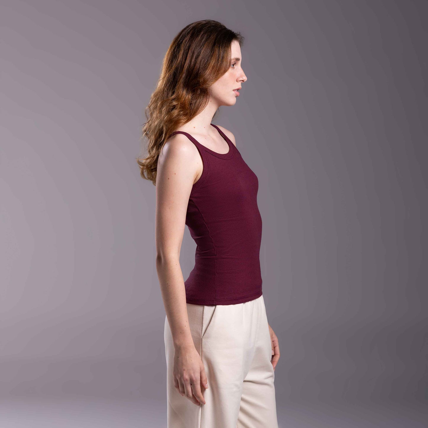 Regata Ribana Tech Anti Odor Feminina - Roxo Amoreira