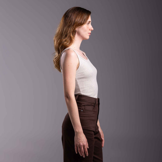 Regata Ribana Tech Anti Odor Feminina - Vanilla Mescla