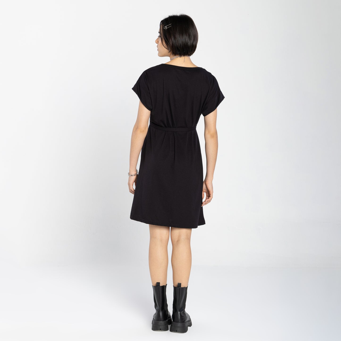 Vestido Amarração Air Feminino - Preto