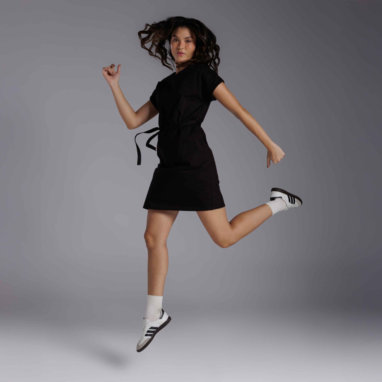 Vestido Amarração Air Feminino - Preto