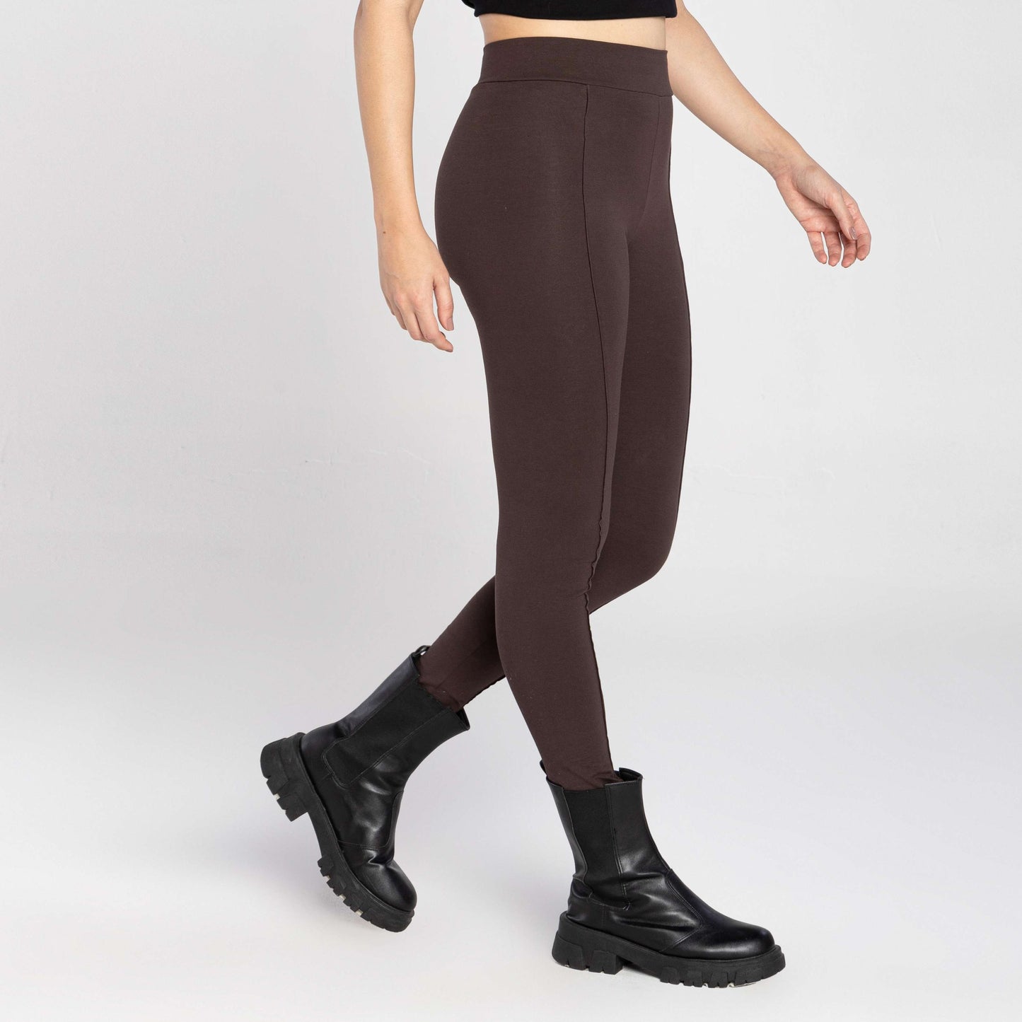 Calça Legging Anti Odor Friso - Marrom