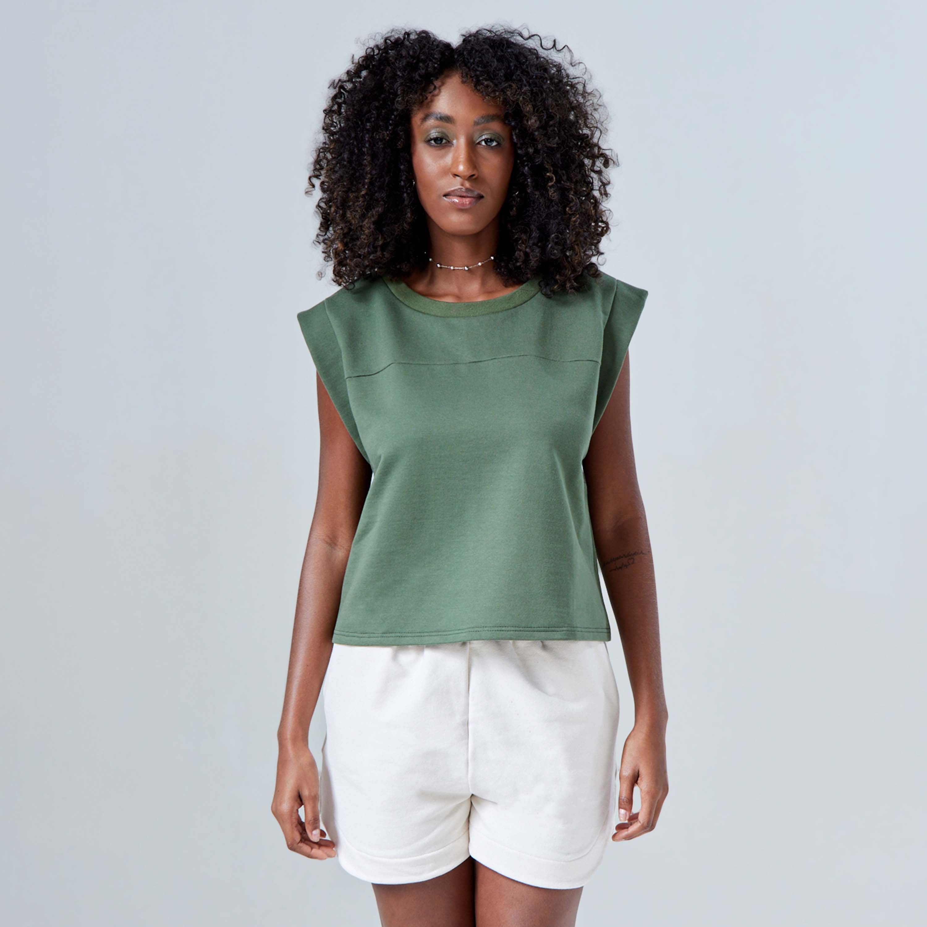 Blusa Moletom Tech Impermeável - Verde Figo