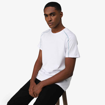 Tech T-Shirt Contraste Impermeável Masculina - Branco