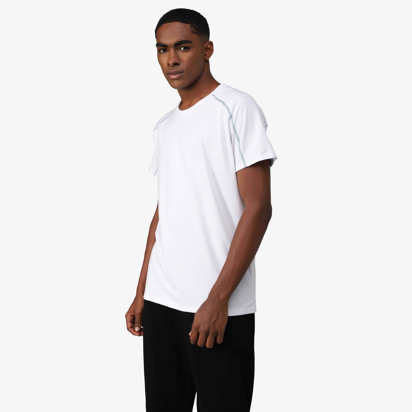 Tech T-Shirt Contraste Impermeável Masculina - Branco